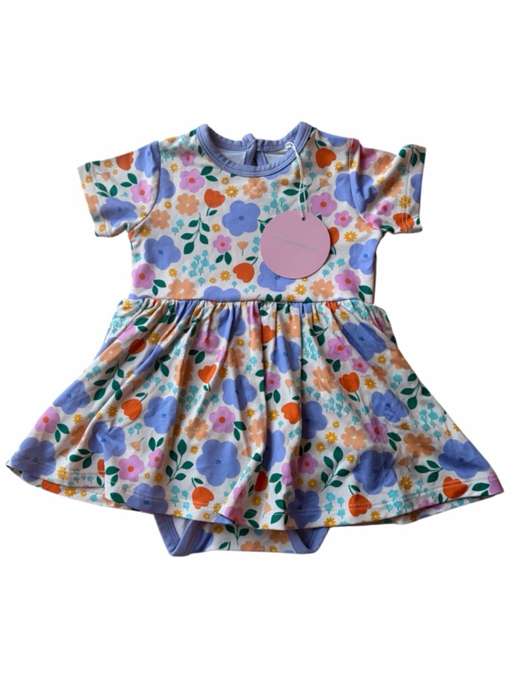 NWT Bamboo Twirl Dress Bodysuit- 3-6M